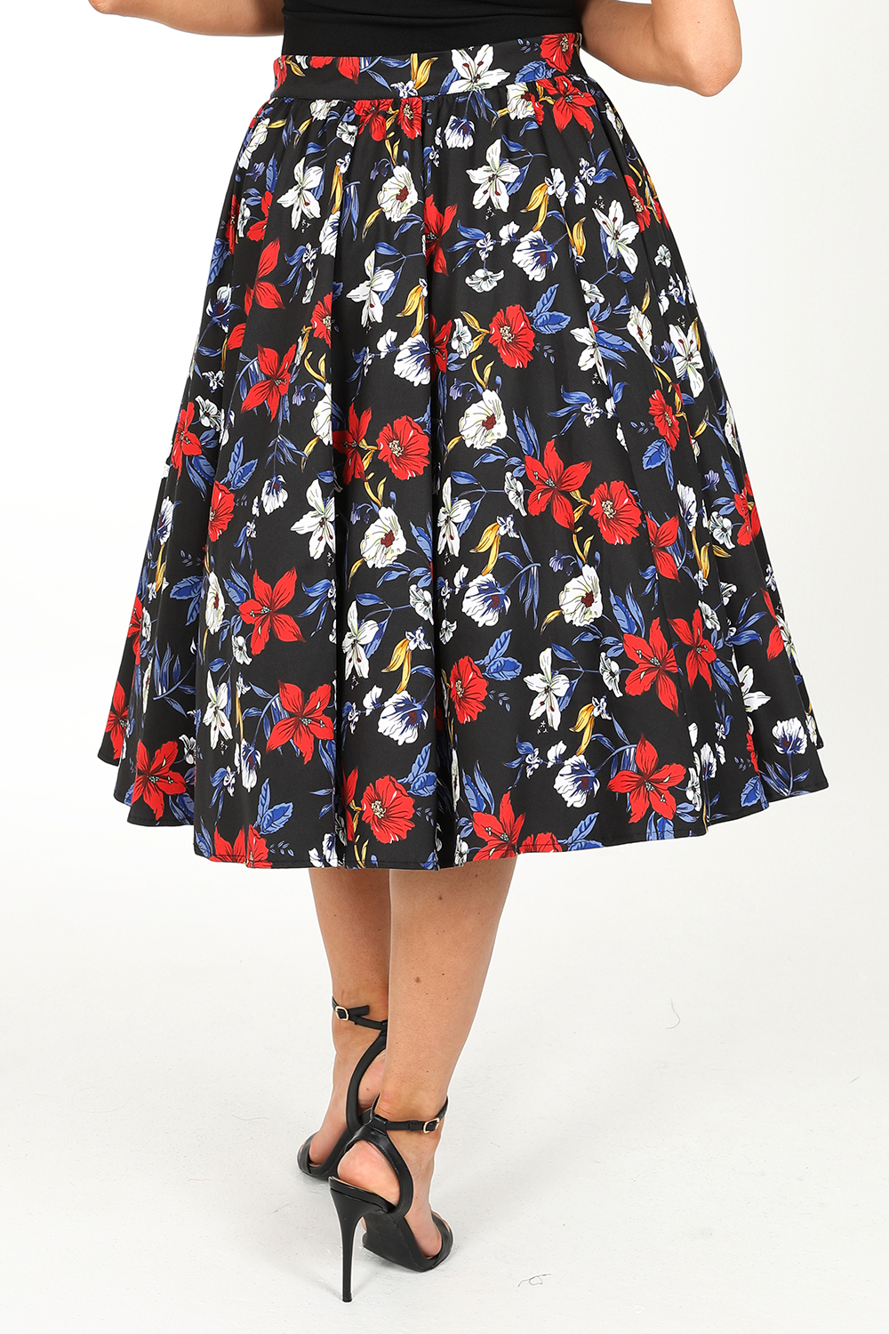 Milly Floral Swing Skirt